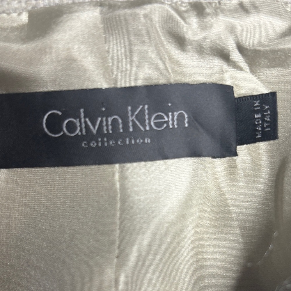 Calvin Klein Collection Wool and Mohair Asymmetrical Blazer/ Jacket - Picture 5 of 5